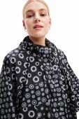 Дощовик Desigual жіноча колір чорний перехідна oversize
