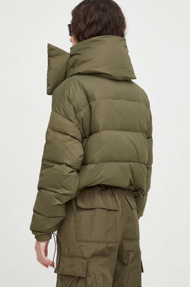 Куртка Herskind жіноча колір зелений зимова oversize фото 3
