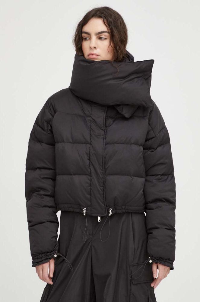 Куртка Herskind жіноча колір чорний зимова oversize