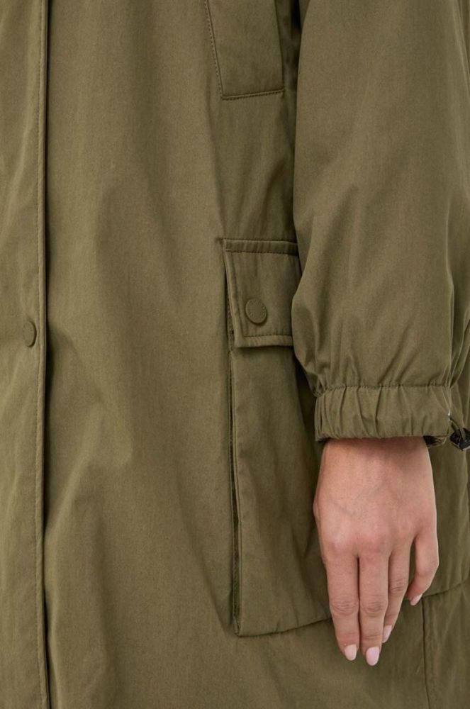 Куртка Weekend Max Mara жіноча колір зелений перехідна oversize фото 11