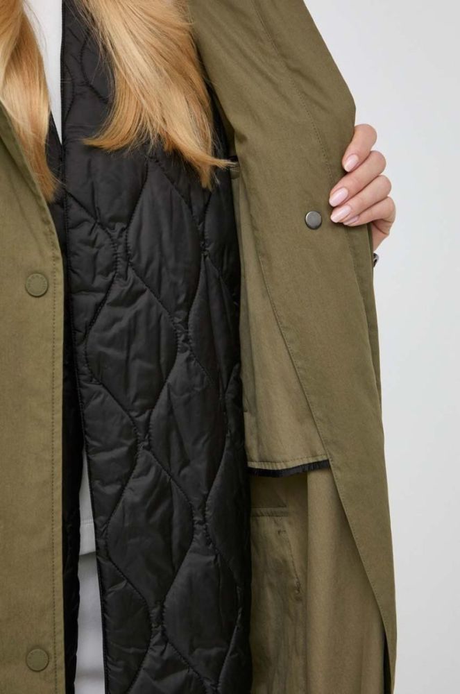 Куртка Weekend Max Mara жіноча колір зелений перехідна oversize фото 14