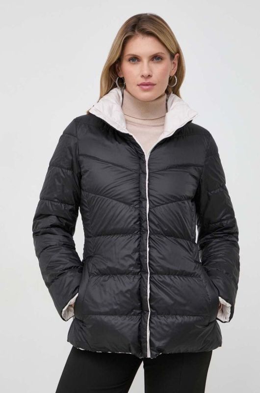 Двостороння пухова куртка Weekend Max Mara жіноча колір бежевий зимова фото 2