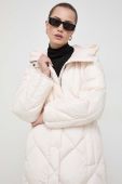 Пухова куртка Weekend Max Mara жіноча колір бежевий зимова (3675882)