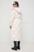 Пухова куртка Weekend Max Mara жіноча колір бежевий зимова (3675882)