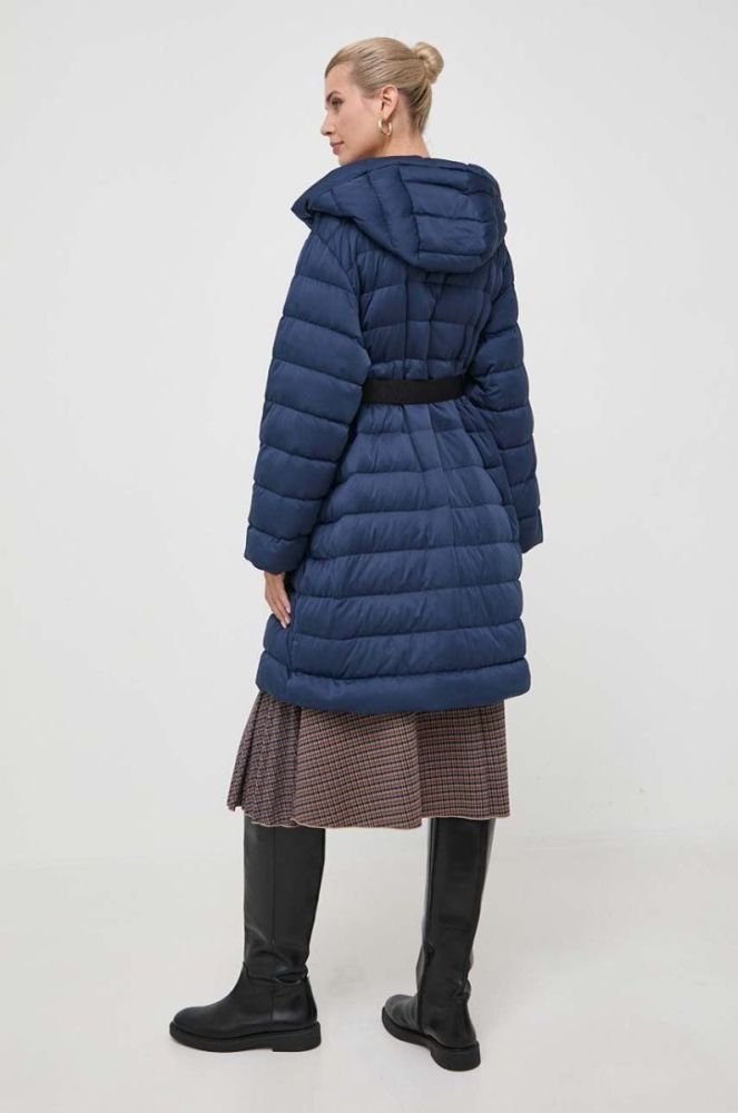 Пухова куртка Weekend Max Mara жіноча колір синій зимова фото 3