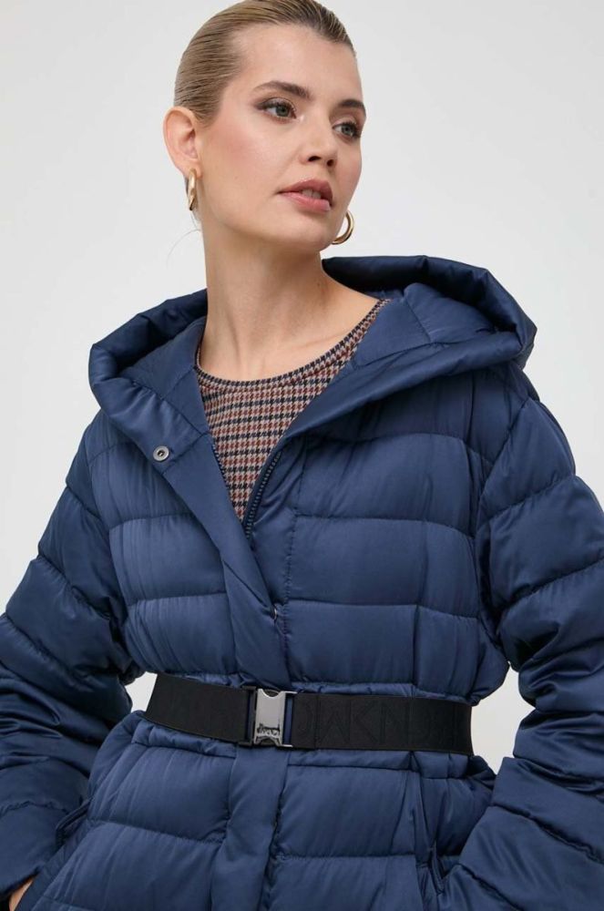 Пухова куртка Weekend Max Mara жіноча колір синій зимова фото 4