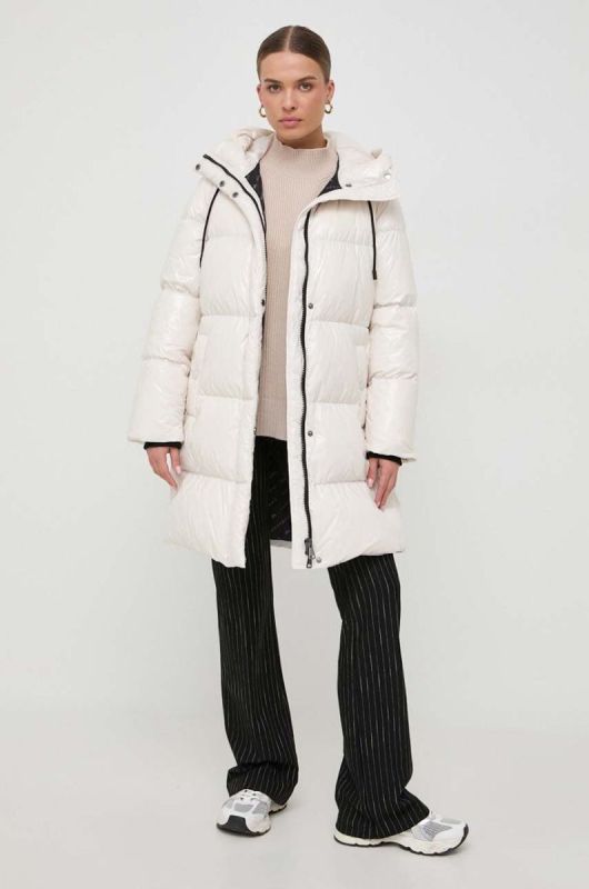 Пухова куртка Weekend Max Mara жіноча колір бежевий зимова (3621740) фото 2
