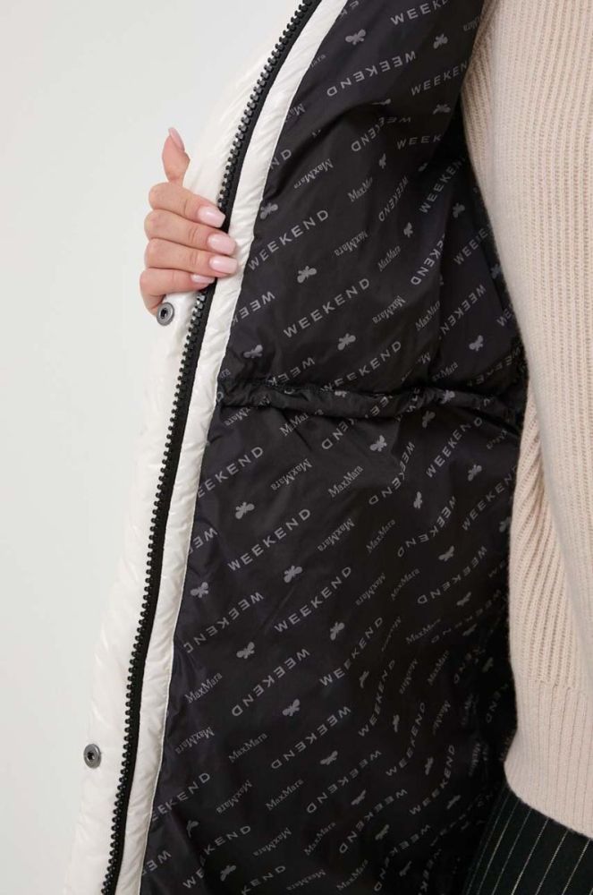 Пухова куртка Weekend Max Mara жіноча колір бежевий зимова (3621740) фото 5