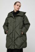 Пухова куртка Weekend Max Mara жіноча колір зелений зимова