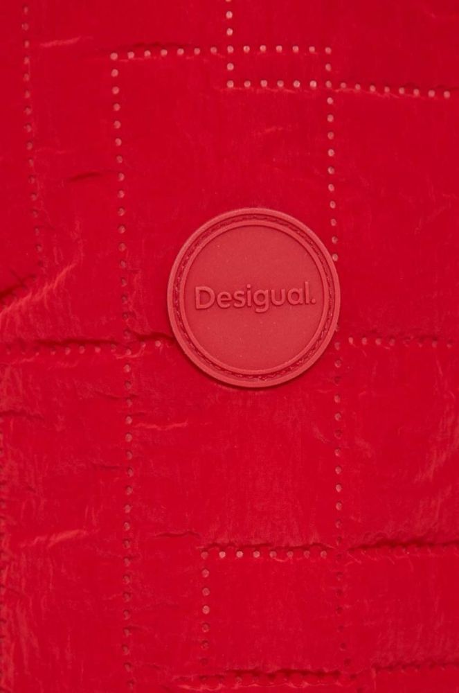 Куртка Desigual жіноча колір червоний перехідна фото 6
