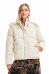 Куртка Desigual жіноча колір бежевий зимова (3477422)