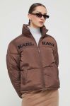 Куртка Karl Kani жіноча колір коричневий зимова