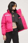 Куртка Karl Kani жіноча колір рожевий зимова