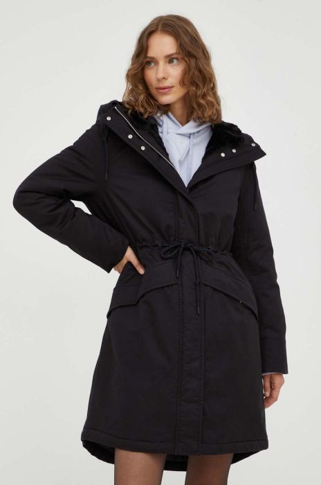 Куртка Marc O'Polo DENIM жіноча колір чорний перехідна