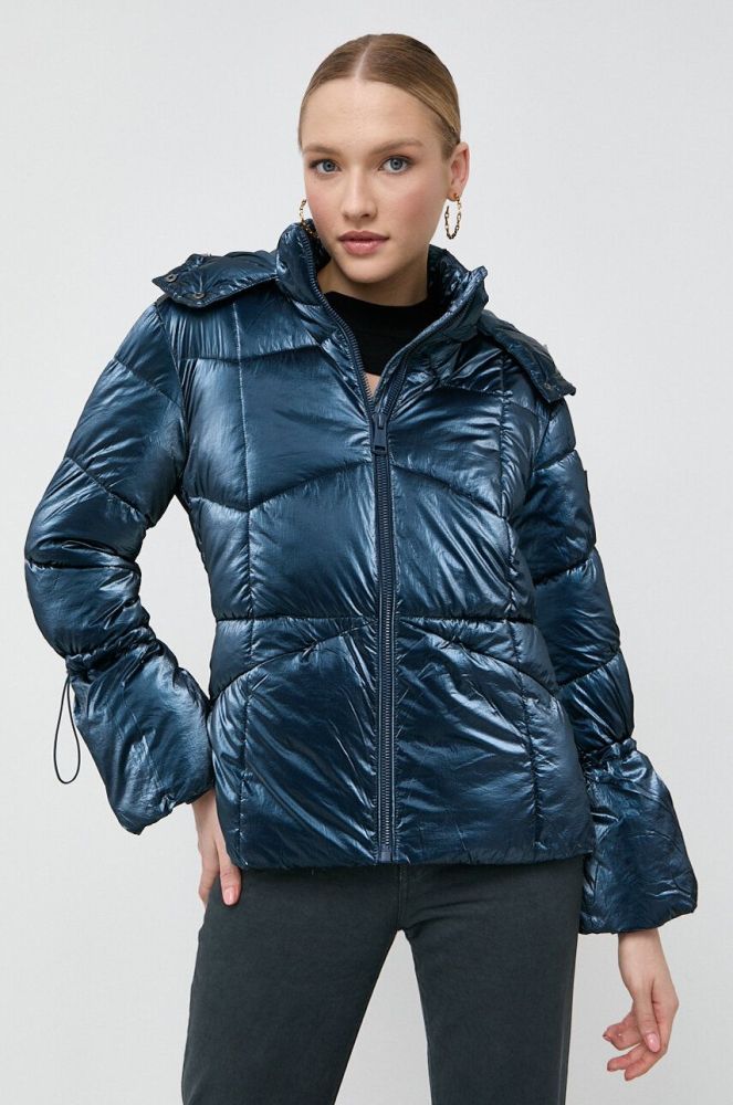 Куртка Guess жіноча колір синій зимова