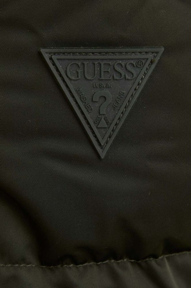 Пухова куртка Guess жіноча колір зелений зимова (3504007) фото 6