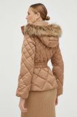 Пухова куртка Guess жіноча колір бежевий зимова (3504022)