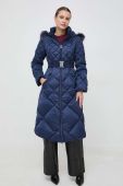 Пухова куртка Guess жіноча колір синій зимова (3656915)