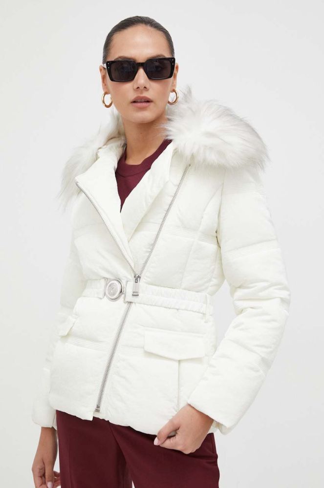 Куртка Guess жіноча колір бежевий зимова (3609703)