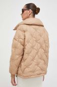 Куртка Guess жіноча колір бежевий зимова oversize (3609719)