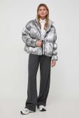 Куртка Guess жіноча колір срібний зимова oversize