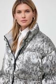 Куртка Guess жіноча колір срібний зимова oversize