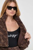 Кофта Guess Guess x Banksy жіноча колір коричневий візерунок