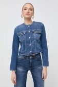 Джинсова куртка Guess жіноча перехідна колір блакитний (3554154)