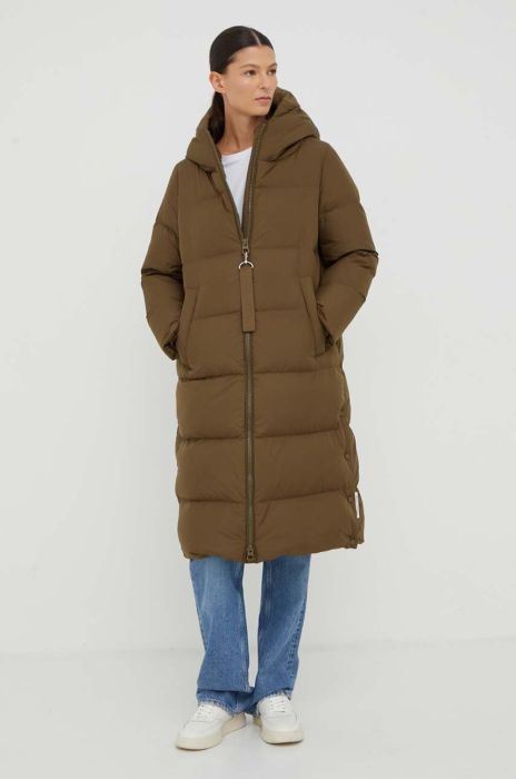 Пухова куртка Marc O'Polo жіноча колір зелений зимова (3466481)