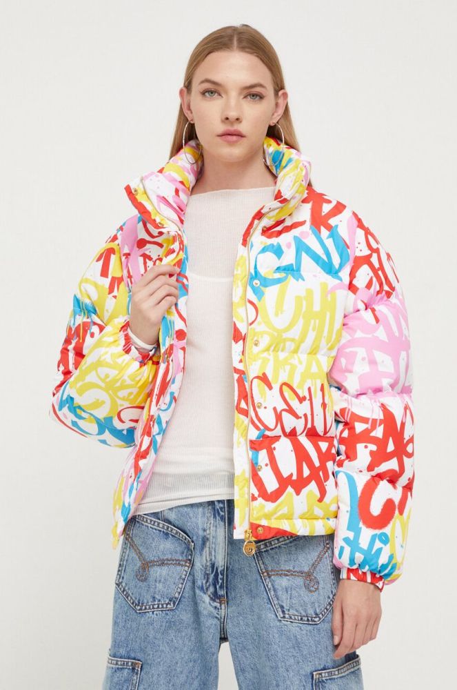 Пухова куртка Chiara Ferragni жіноча зимова колір барвистий