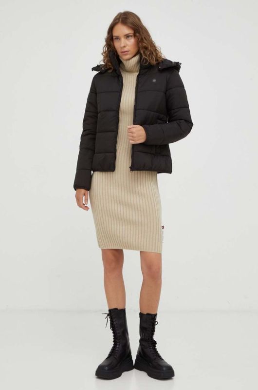 Куртка G-Star Raw жіноча колір чорний зимова (3533408) фото 2