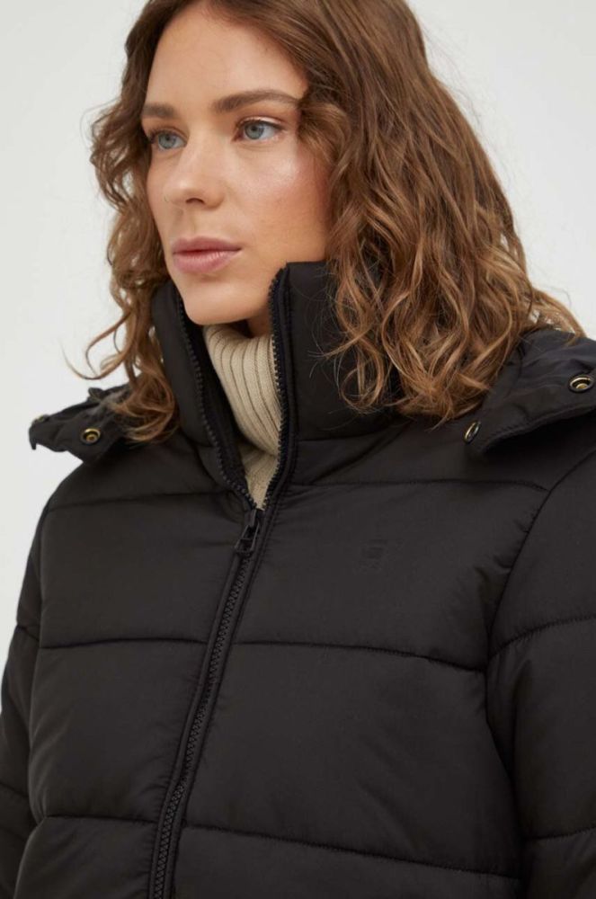Куртка G-Star Raw жіноча колір чорний зимова (3533408) фото 5