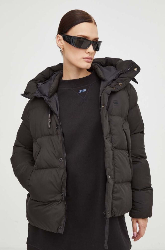 Куртка G-Star Raw жіноча колір чорний зимова (3554171)