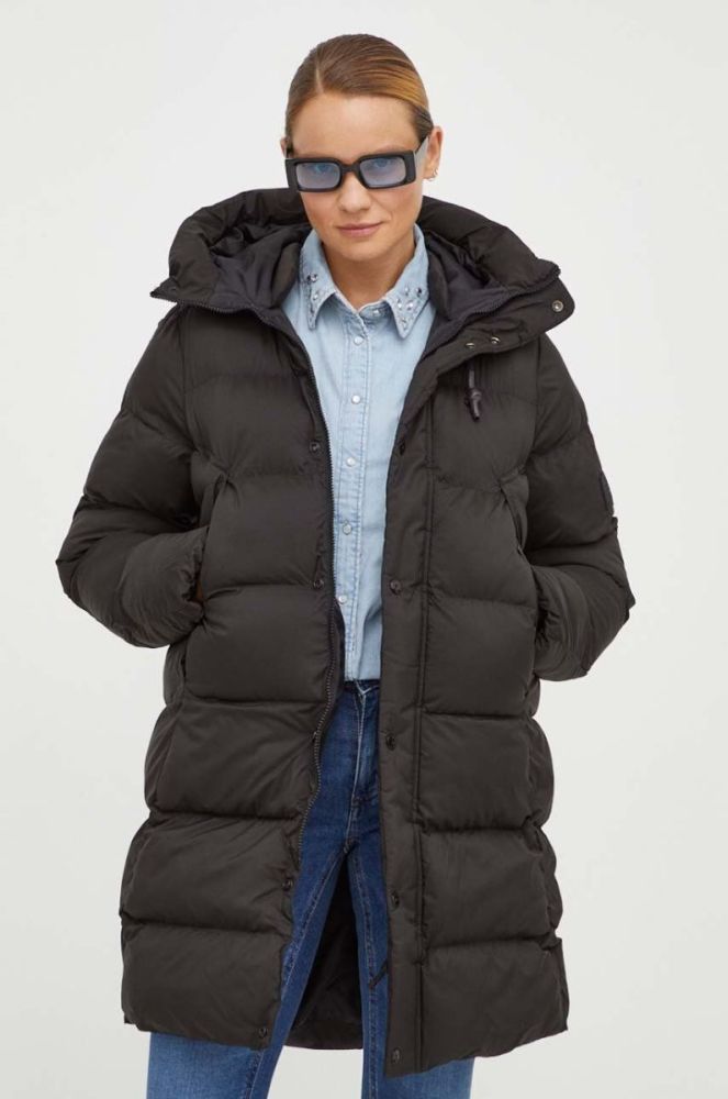 Куртка G-Star Raw жіноча колір чорний зимова (3609729) фото 4