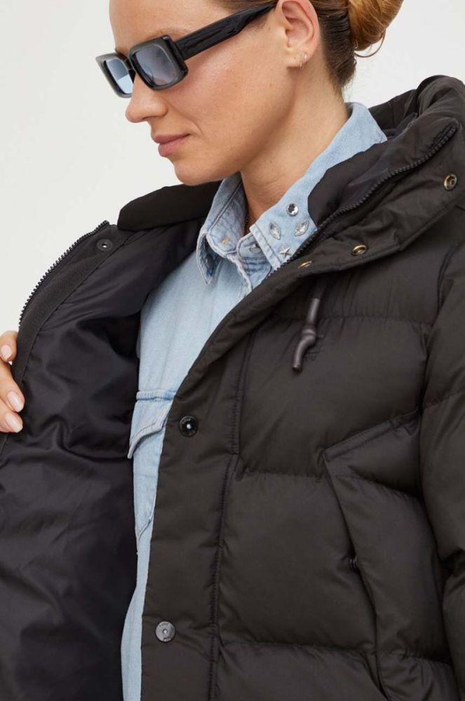 Куртка G-Star Raw жіноча колір чорний зимова (3609729) фото 6