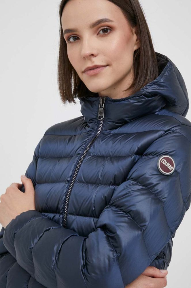 Пухова куртка Colmar жіноча колір синій зимова (3429528)