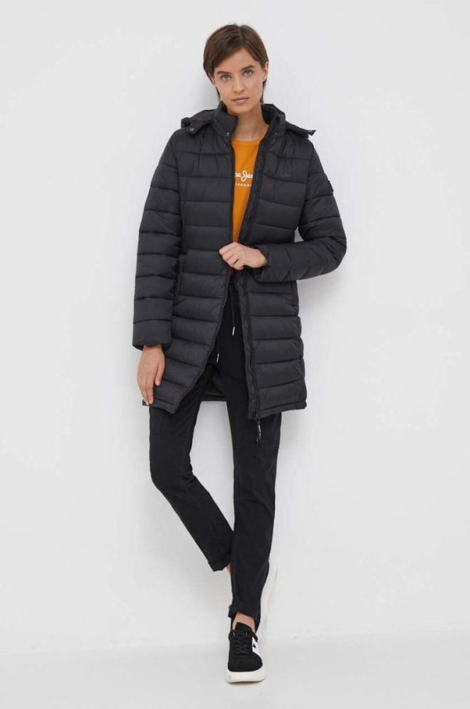 Куртка Pepe Jeans Maddie жіноча колір чорний зимова фото 2