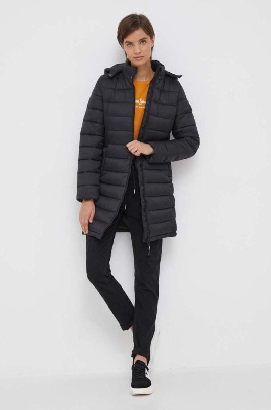 Куртка Pepe Jeans Maddie жіноча колір чорний зимова фото 2