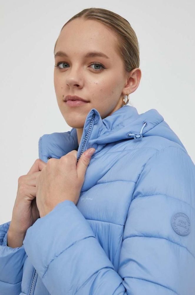 Куртка Pepe Jeans Maddie Short жіноча перехідна колір блакитний фото 4