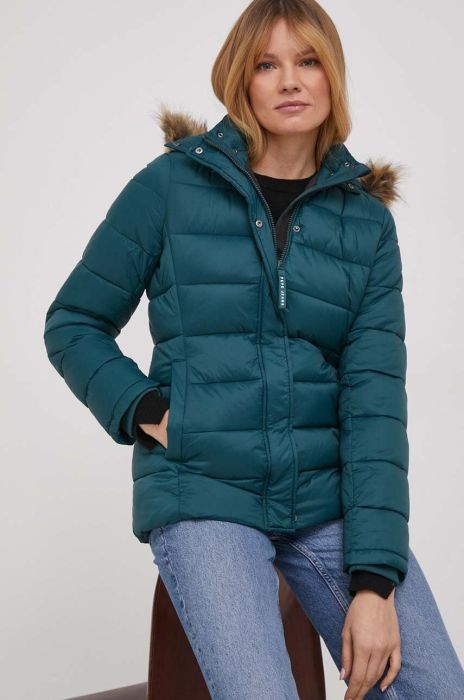 Куртка Pepe Jeans жіноча колір бірюзовий перехідна