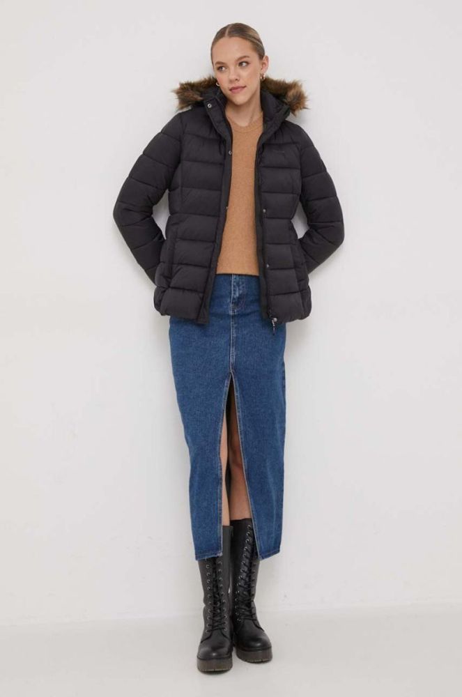 Куртка Pepe Jeans жіноча колір чорний зимова (3614119) фото 2
