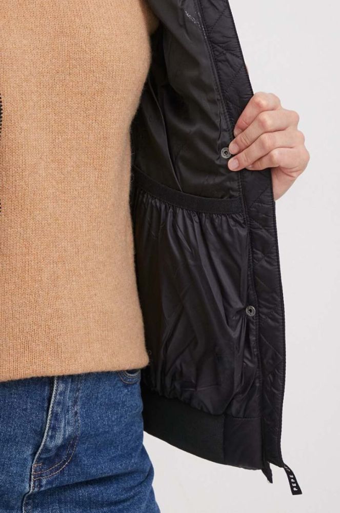 Куртка Pepe Jeans жіноча колір чорний зимова (3614119) фото 6