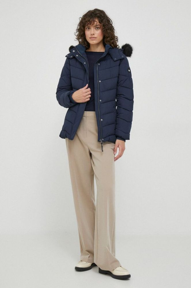 Куртка Pepe Jeans жіноча колір синій зимова (3641332) фото 2
