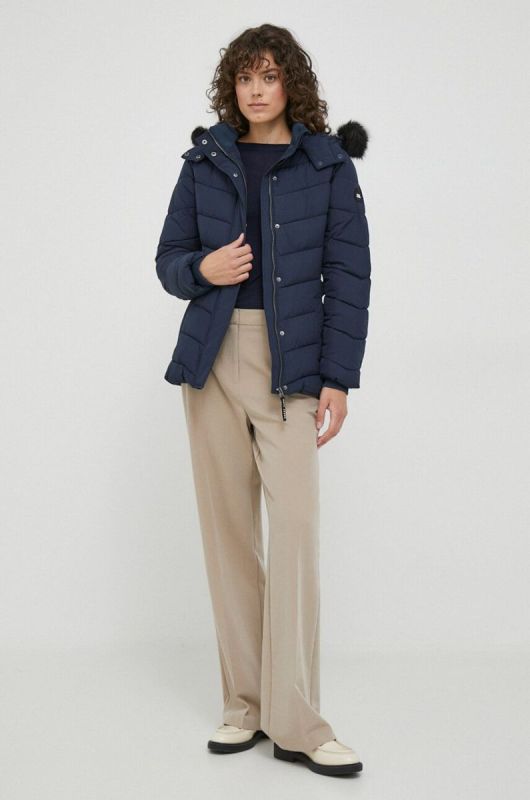 Куртка Pepe Jeans жіноча колір синій зимова (3641332) фото 2