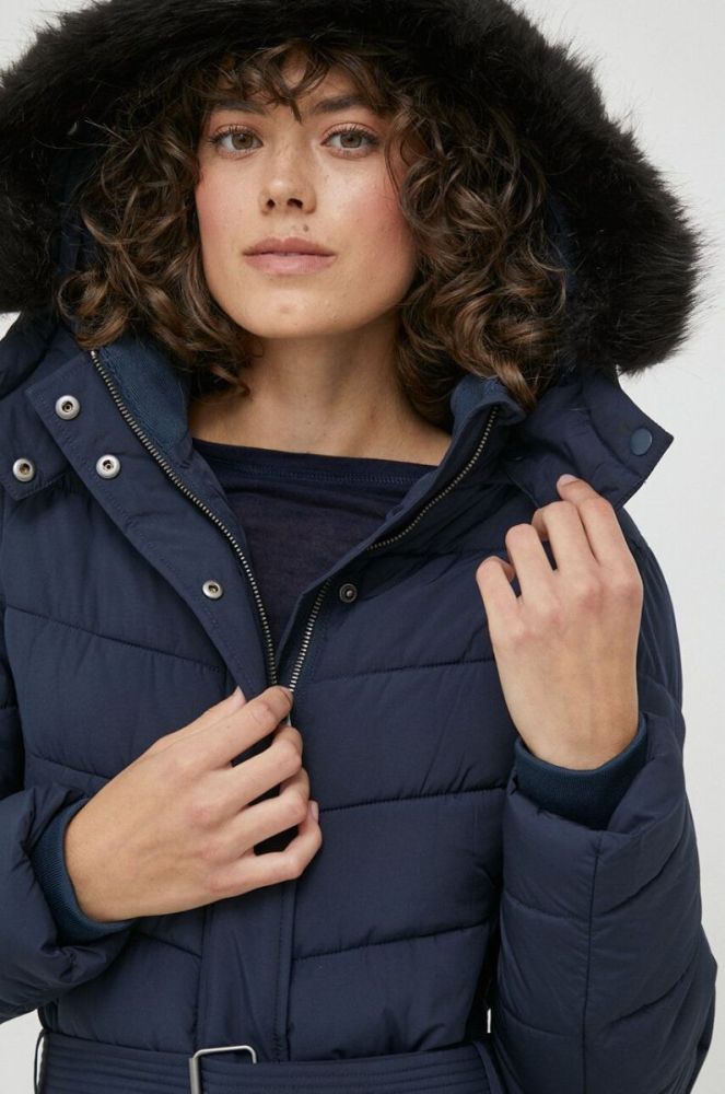 Куртка Pepe Jeans жіноча колір синій зимова (3641332) фото 4