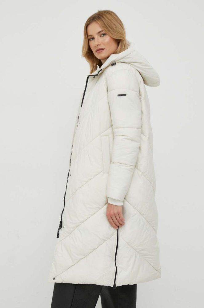 Куртка Pepe Jeans MIA жіноча колір бежевий зимова