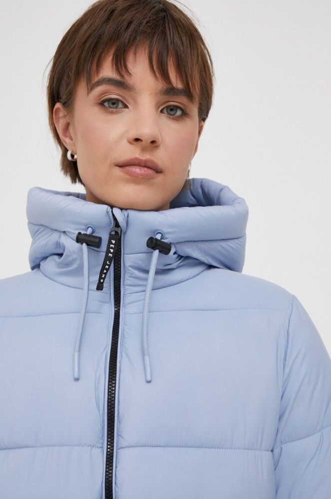 Куртка Pepe Jeans Misty жіноча зимова колір блакитний фото 4