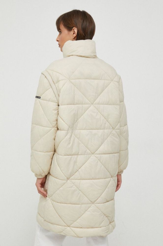 Куртка Pepe Jeans жіноча колір бежевий перехідна oversize фото 3