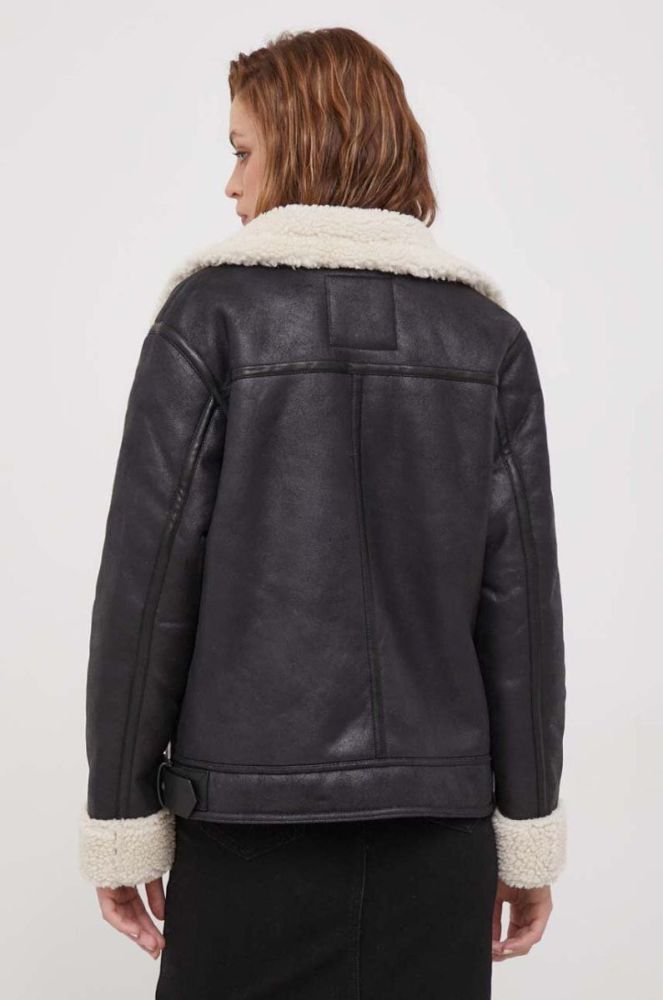 Куртка Pepe Jeans жіноча колір чорний перехідна oversize (3609763) фото 3