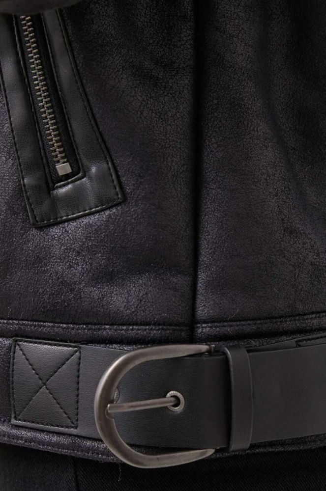 Куртка Pepe Jeans жіноча колір чорний перехідна oversize (3609763) фото 6